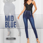 👖Blugi skinny cu talie înaltă și piept dublu